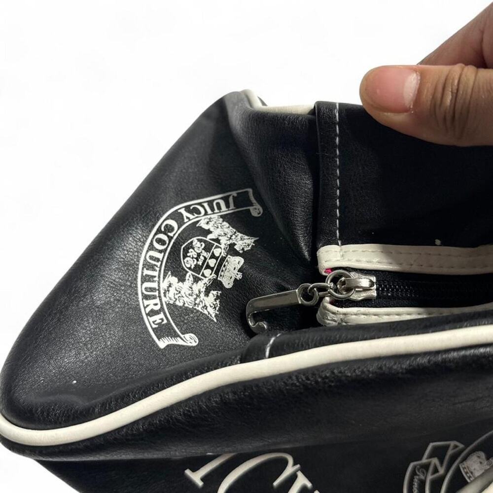 Juicy Couture Vintage Leather Princess of a bowler bag blackwhite RARE JUICY BAG - Picture 3 of 8